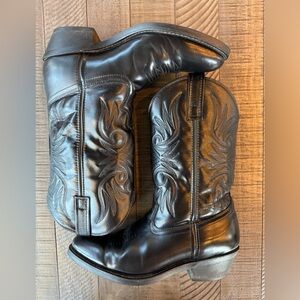 Laredo Paris Round Toe Casual Boots Mid-Calf Black Men’s Size 9 EW